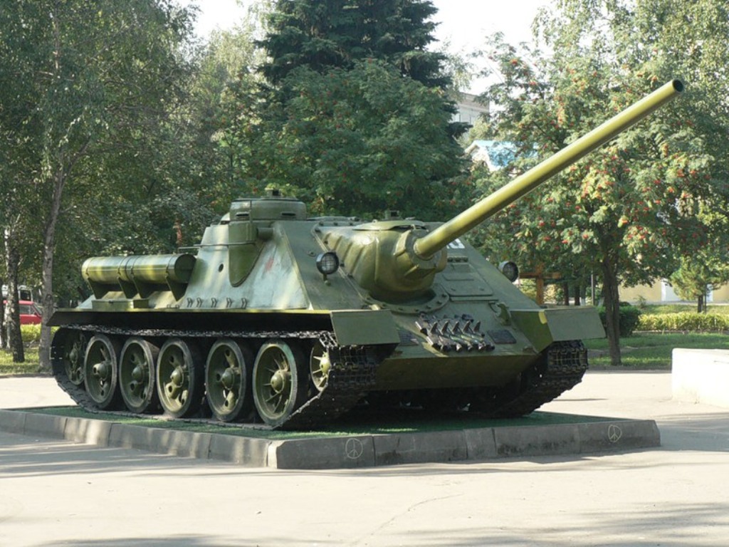 Фотография Танки Советская противотанковая САУ СУ-100. военные танк Армия