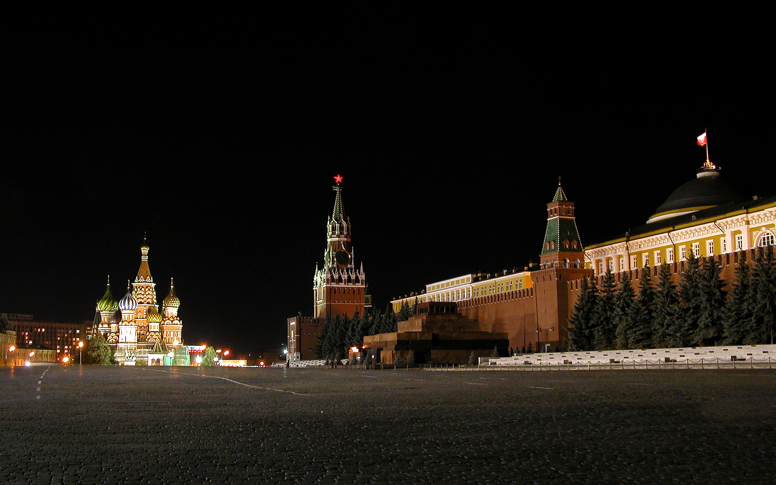 страны архитектура ночь Москва Россия скачать