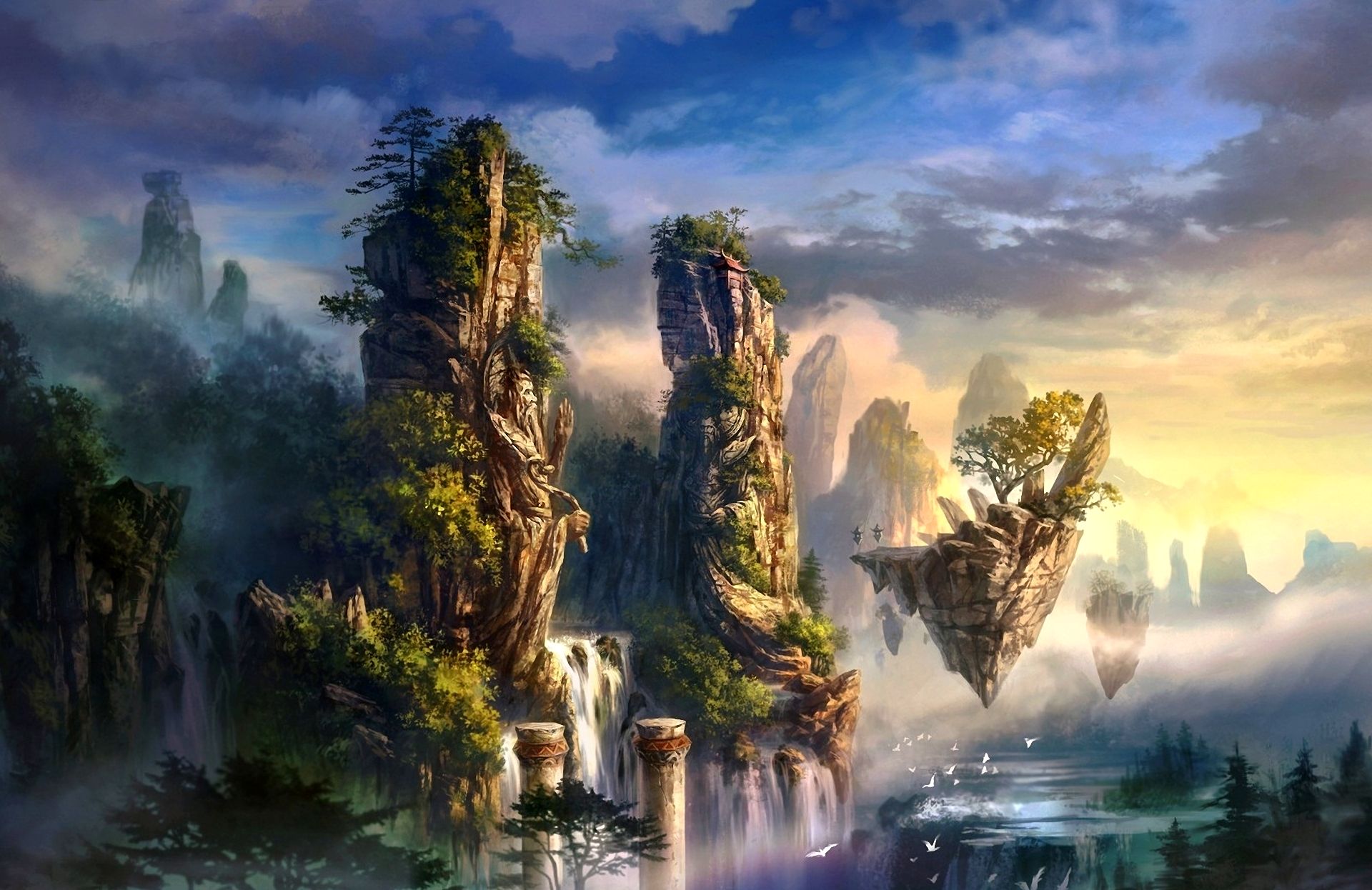 Tale of the Black Dragon by anndr on deviantART Sci fi landscape, Fantasy landsc