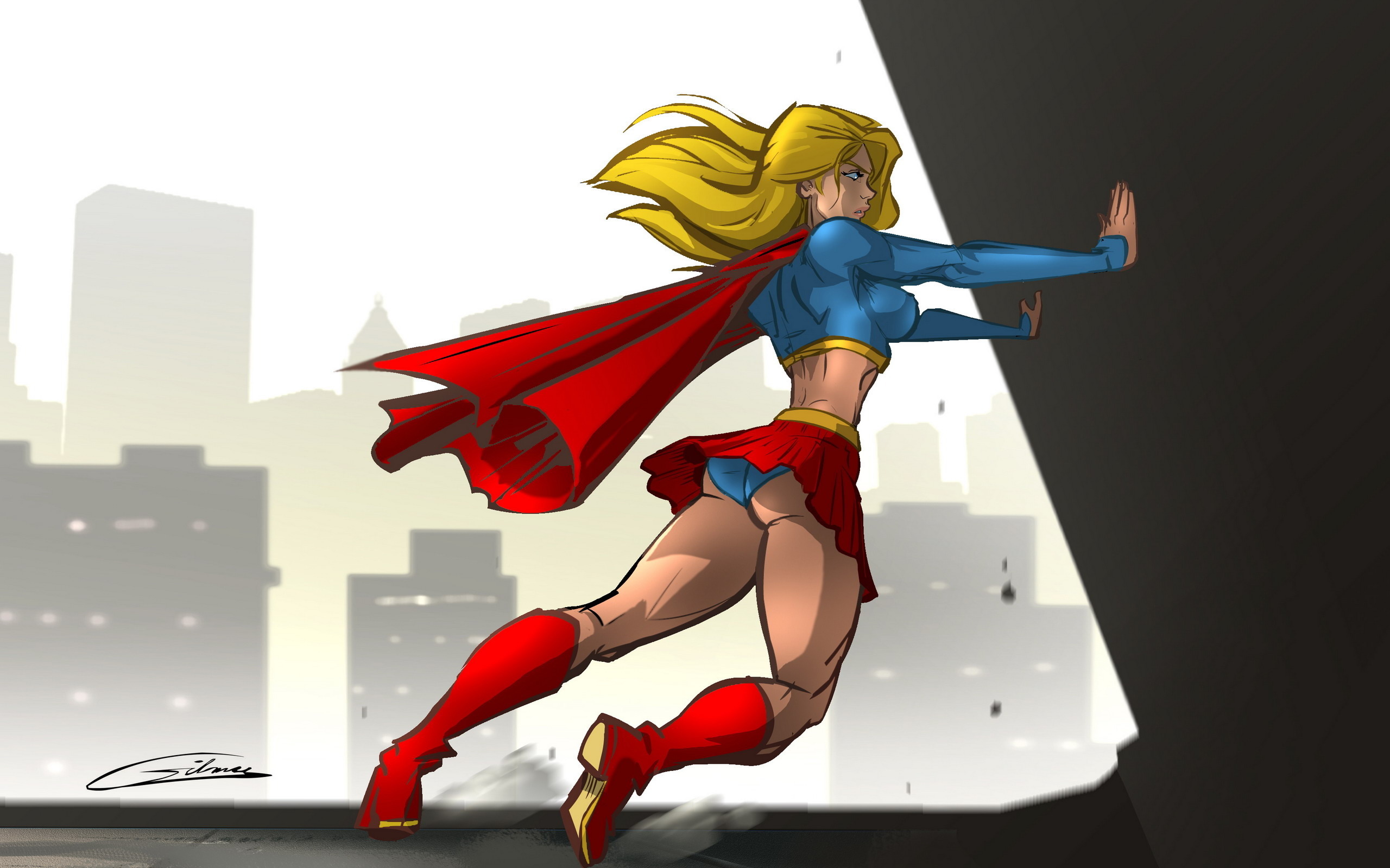 Герои комиксов Супергёрл герой Фэнтези фото Фантастика, супергерои обои кар...