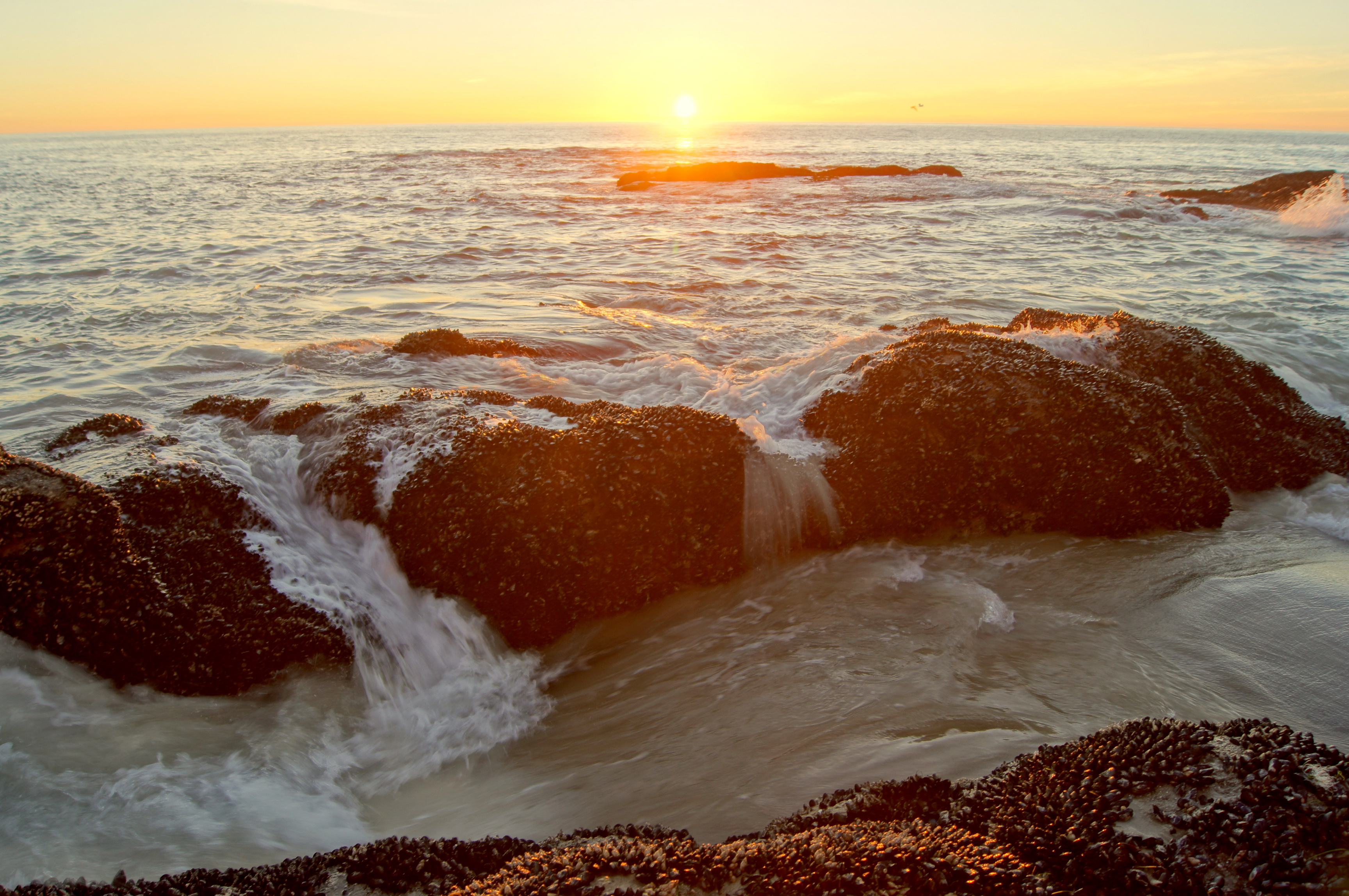 природа море горизонт камни nature sea horizon stones скачать