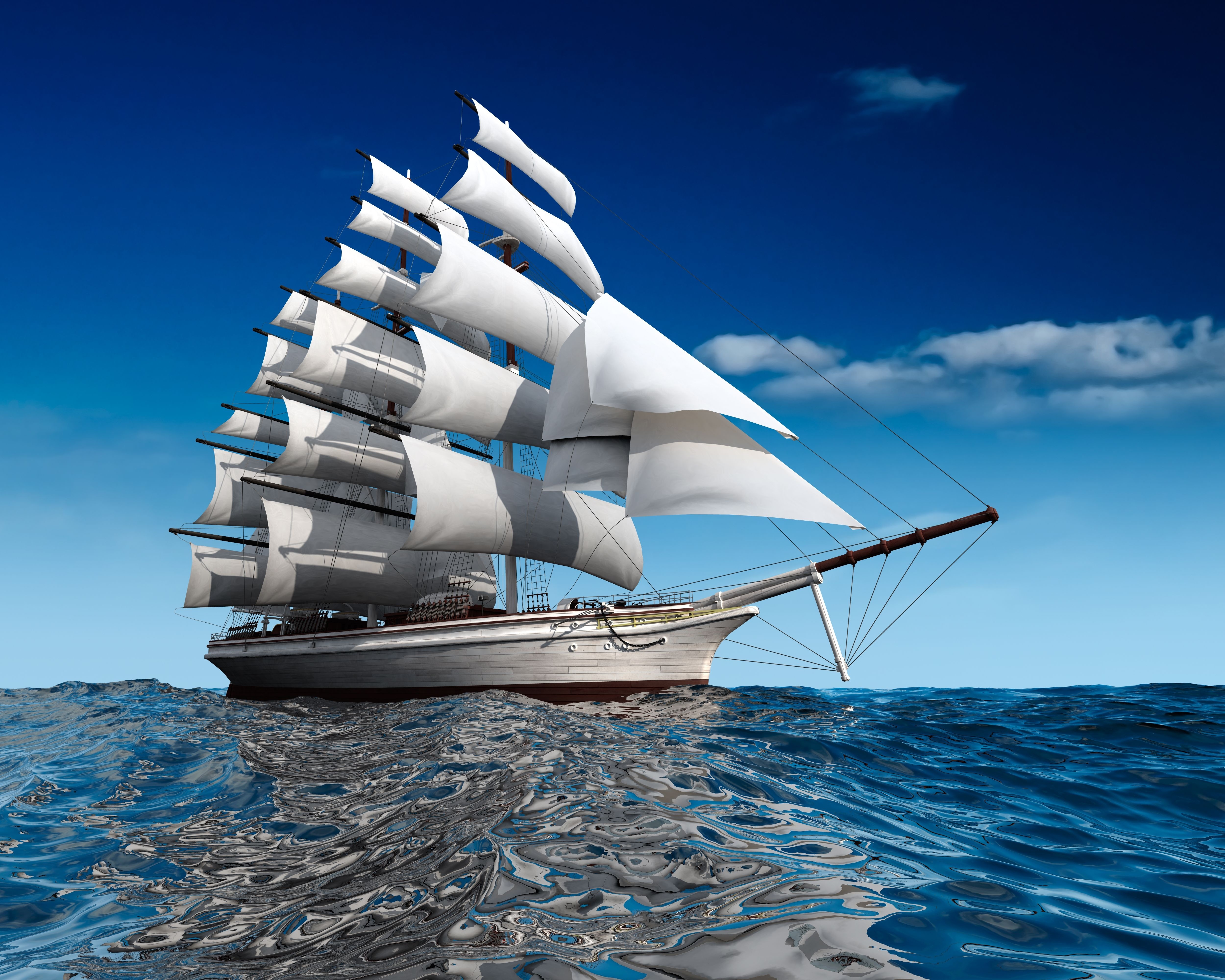 корабль парусник ship sailboat загрузить