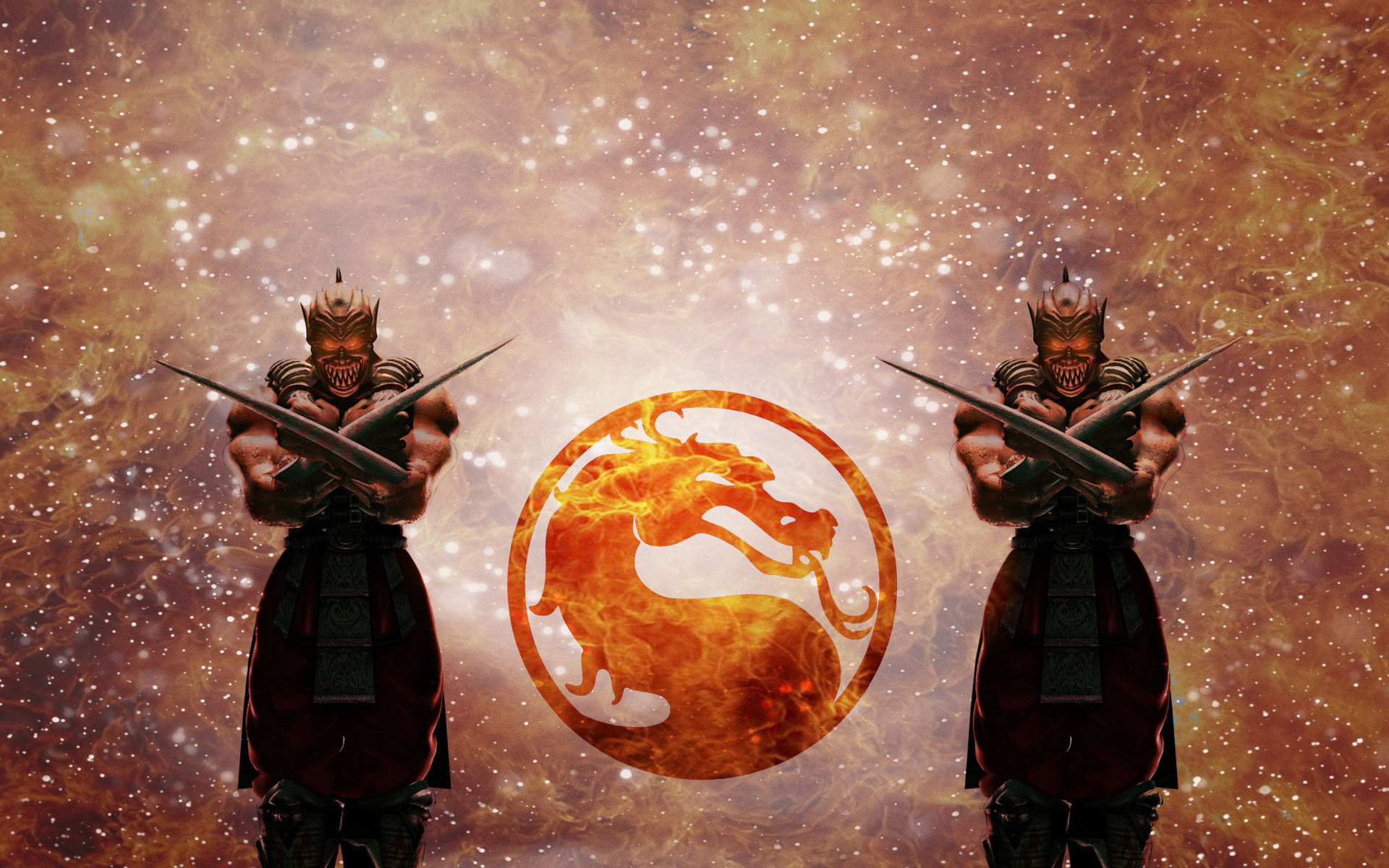 Фото Mortal Kombat Ниндзя воин компьютерная игра 1920x1200 воины Воители Игры