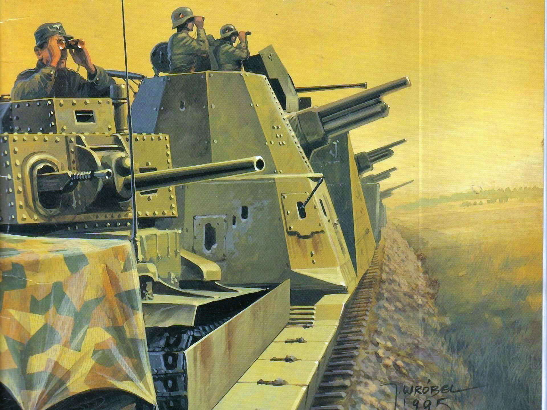Фотографии Немецкий Armored Train Рисованные военные 1920x1440 Армия