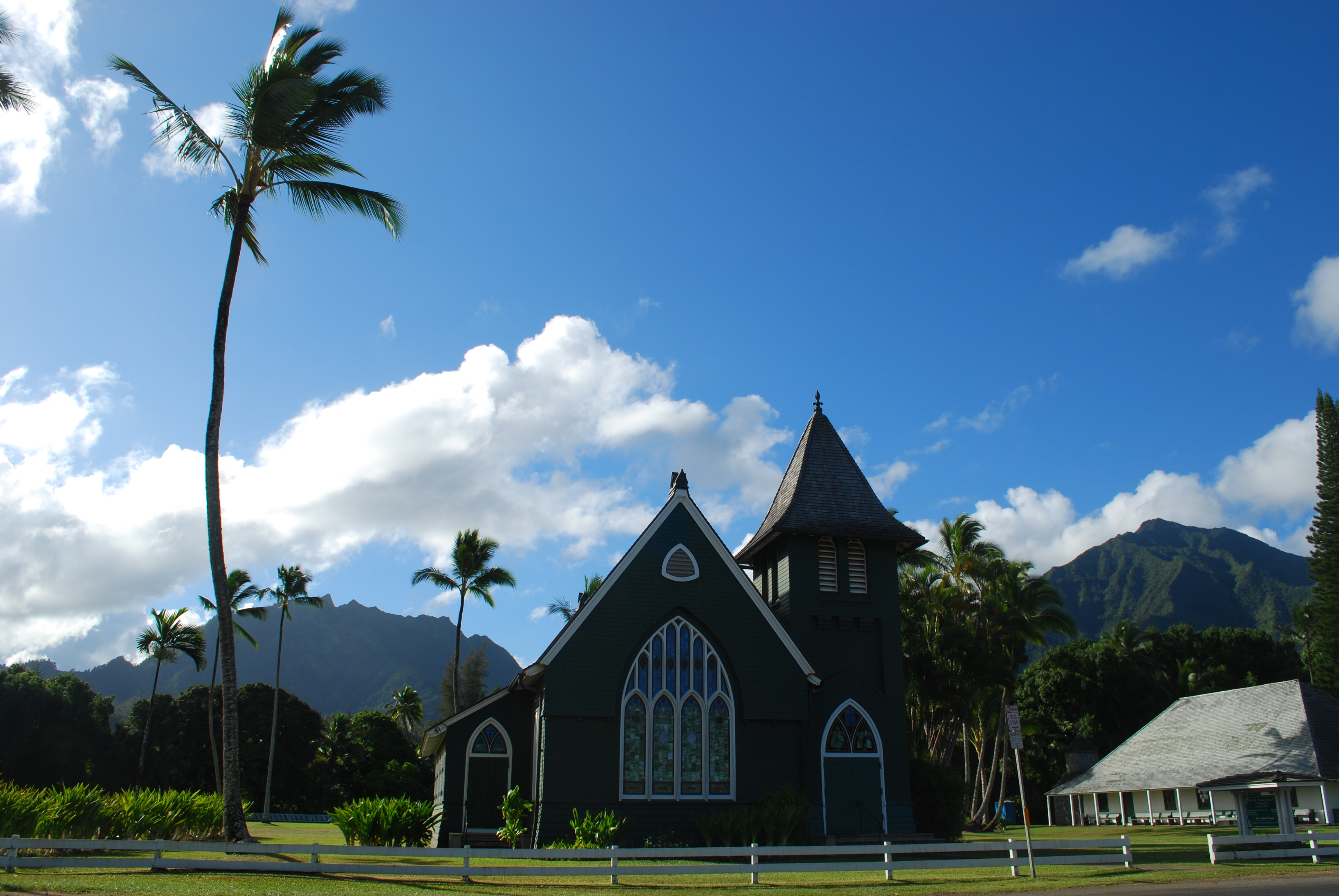 Waioli Huiia Church, Hanalei, Kauai, Hawaii без смс