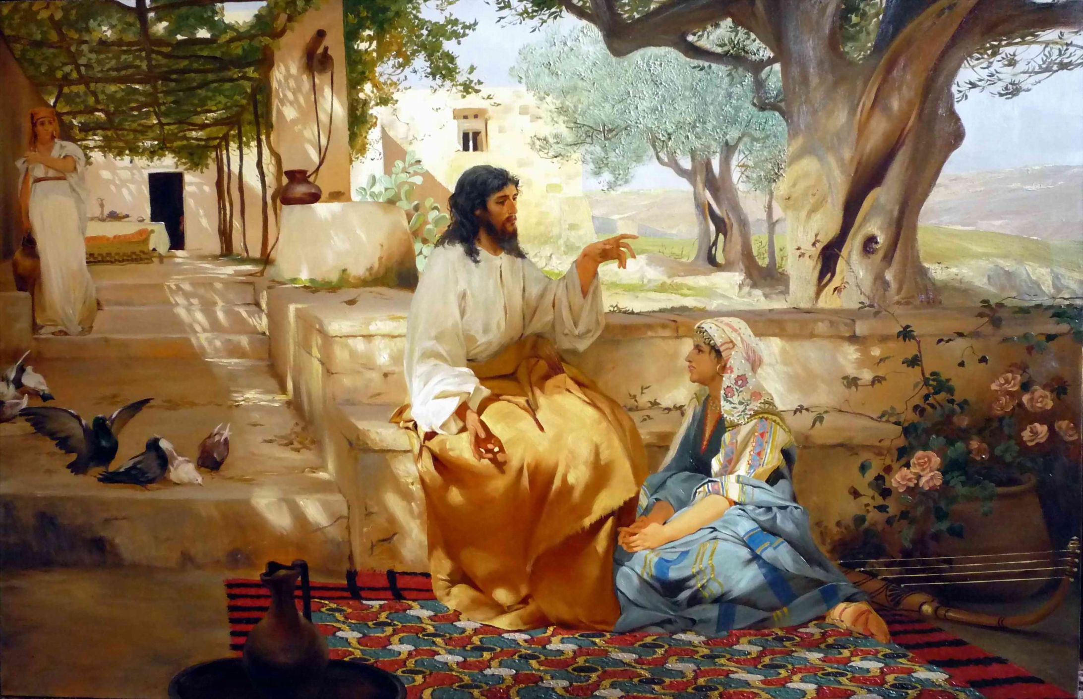 Какие сюжеты существуют. Иисус в гостях у Марфы и Марии семирадский.