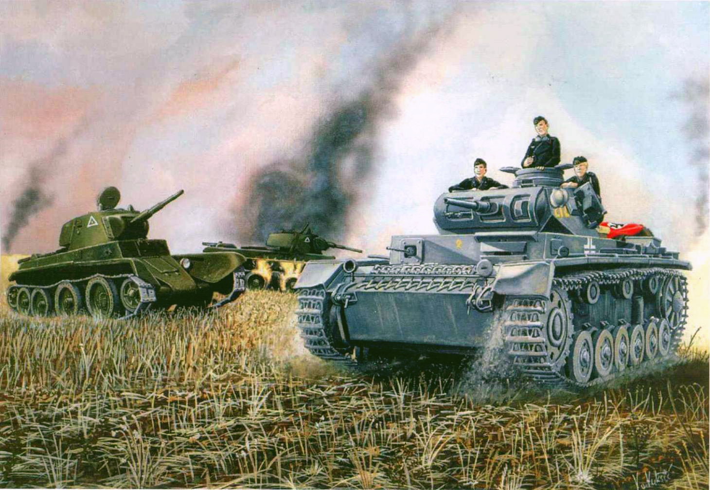 Немецкие танки против. Танковые бои второй мировой войны. Танковые сражения 2 мировой войны. Курская битва танк т 34. Panzerkampfwagen IV 1941 год.