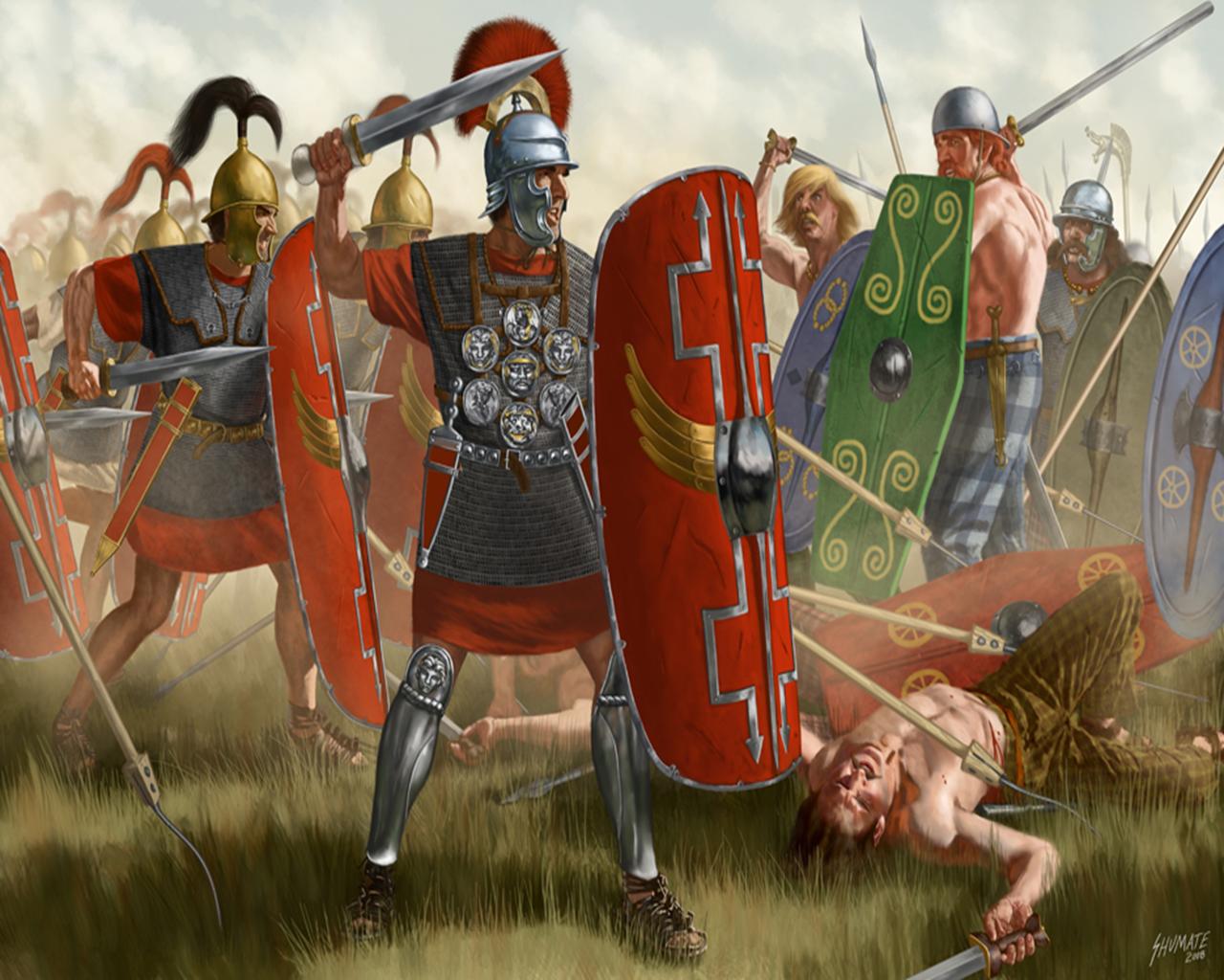Римская армия до нашей эры. Римские Легионы в Галльской войне. Битва при Герговии.