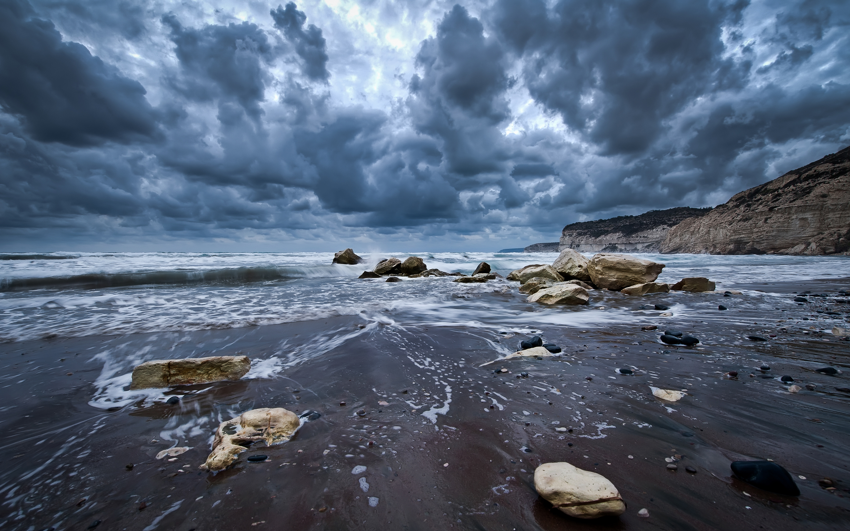 природа море скалы камни облака nature sea rock stones clouds без смс