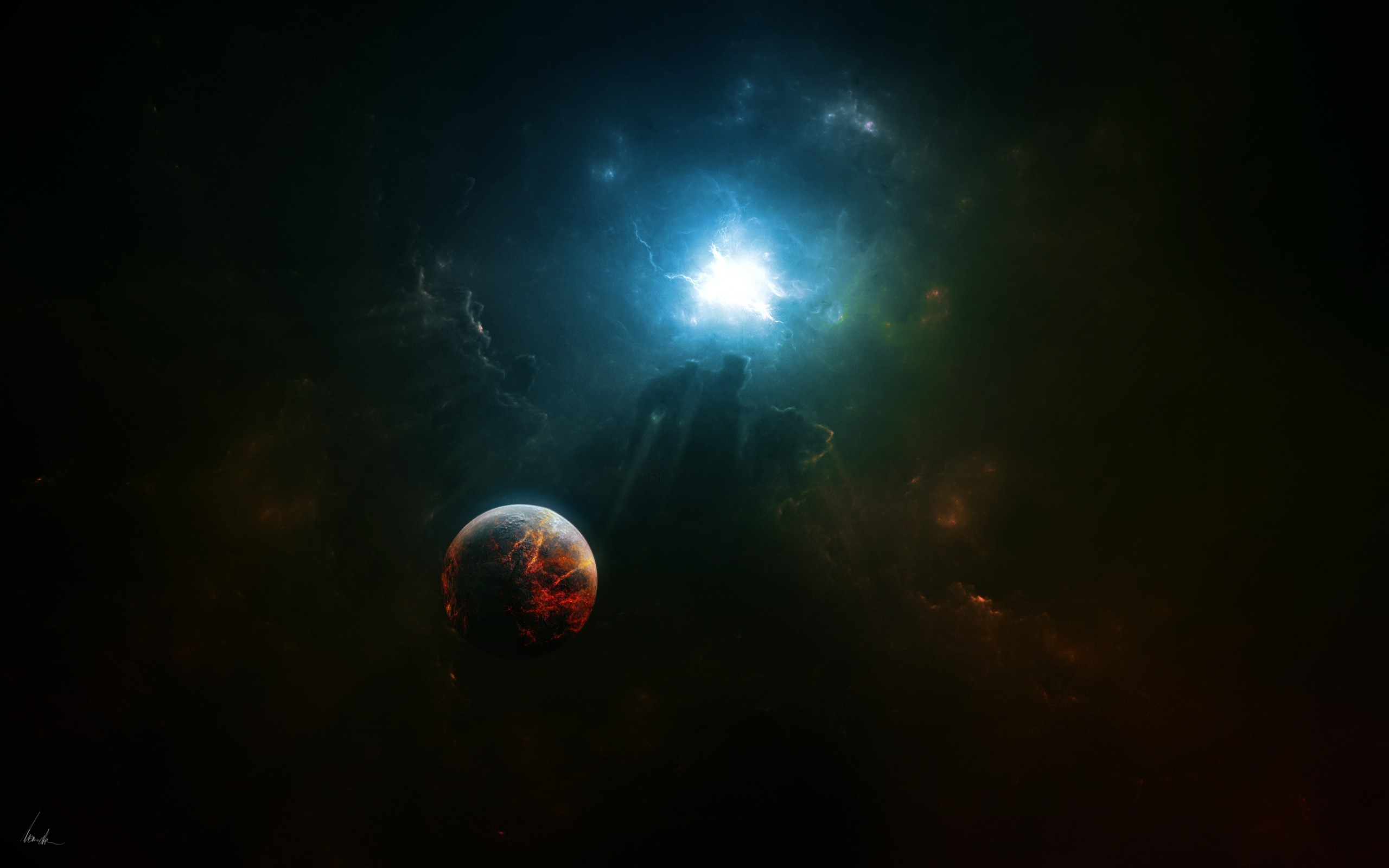 Обои Раскаленная планета картинки на рабочий стол на тему Космос - скачать бесплатно