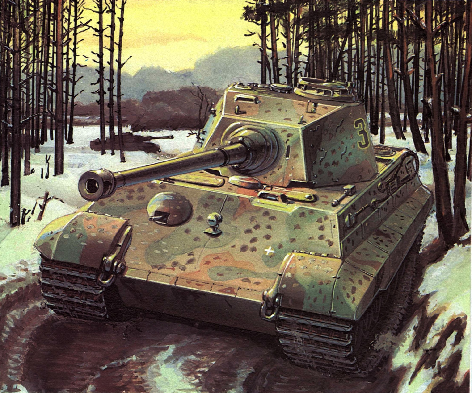 Как нарисовать германский танк