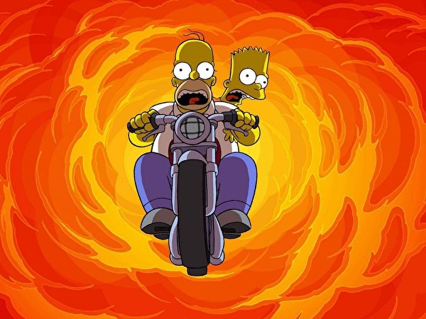 Фото Симпсоны Мультики 600x450 Simpsons мультик Мультфильмы