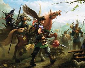 Фото Лошадь С копьем