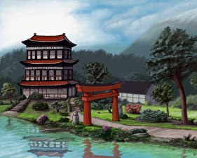 Картинка Пагоды Фантастика