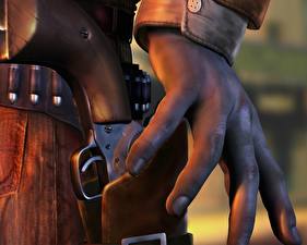 Фото Desperados Пистолеты Рука компьютерная игра