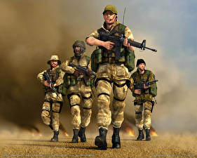 Обои для рабочего стола Conflict Conflict: Desert Storm 2 Игры