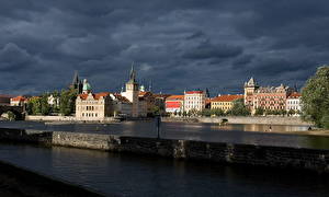Фотографии Дома Чехия Прага Набережная Влтавы
