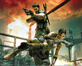 Обои для рабочего стола Resident Evil Resident Evil 5 Игры