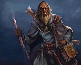 Фотография Diablo Diablo III Пожилой мужчина компьютерная игра