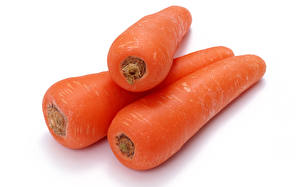 Обои Овощи Морковка Белым фоном