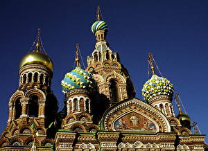 Обои для рабочего стола Храм Санкт-Петербург Города