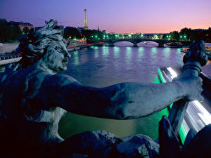 Фото Скульптуры Франция Париже Города