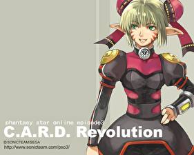 Обои Phantasy Star Phantasy Star Online:Episode3 - C.A.R.D.Revolution компьютерная игра