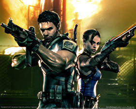Обои Resident Evil Resident Evil 5 компьютерная игра