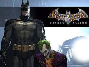 Обои Batman Герои комиксов Бэтмен герой Джокер