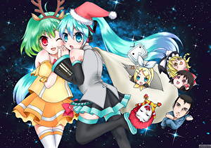 Обои для рабочего стола Vocaloid Аниме