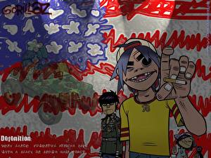 Обои для рабочего стола Gorillaz Музыка