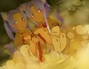 Фото Девочки Кошки Аниме