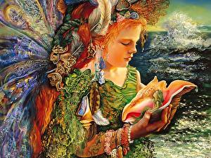 Обои для рабочего стола Josephine Wall Фэнтези