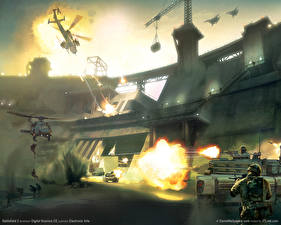 Картинка Battlefield Battlefield 2 компьютерная игра