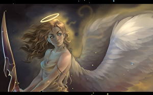 Картинки Ангелы Фантастика Девушки