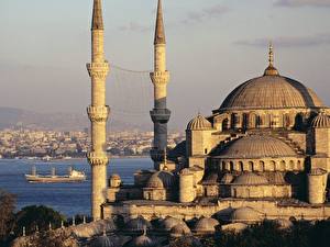 Обои для рабочего стола Известные строения Турция город