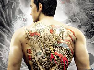 Картинка Yakuza Спина Татуировки Игры