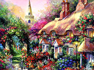 Обои Картина Thomas Kinkade