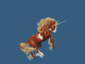 Обои Волшебные животные Единороги Фантастика