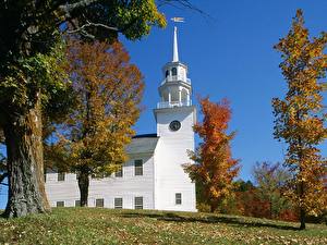Фото Известные строения США Town Hall, Strafford, Vermont Города