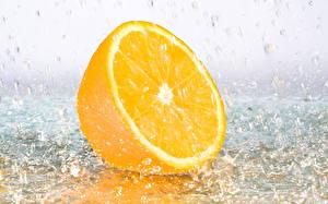 Обои для рабочего стола Фрукты Цитрусовые Апельсин Продукты питания