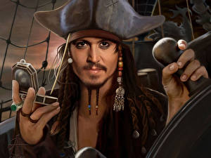 Картинка Пираты Карибского моря Johnny Depp Фильмы