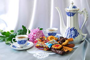 Картинка Накрытия стола Напиток Чай Пища