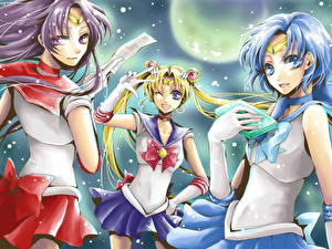 Обои для рабочего стола Sailor Moon Аниме