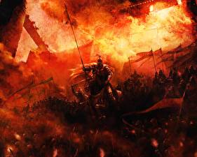 Фотографии Воины Копья Доспехи