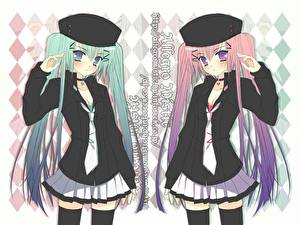 Обои для рабочего стола Вокалоид Аниме