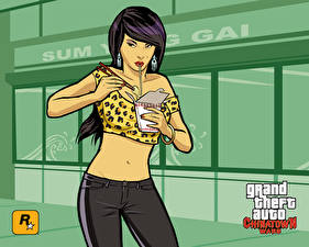 Обои Grand Theft Auto Grand Theft Auto: Chinatown Wars компьютерная игра