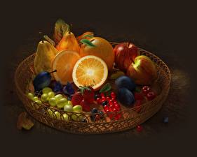 Фото Фрукты Натюрморт Еда