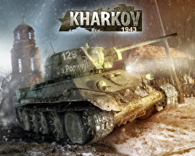 Обои для рабочего стола Achtung Panzer Achtung Panzer: Kharkov 1943 компьютерная игра