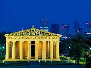 Фотографии Известные строения Америка Колонны Athens, Nashville, Tennessee,  Города